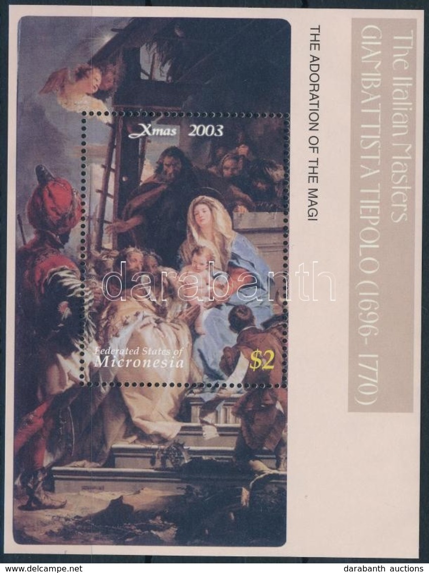 ** 2003 Karácsony, Festmény Blokk Mi 127 - Sonstige & Ohne Zuordnung