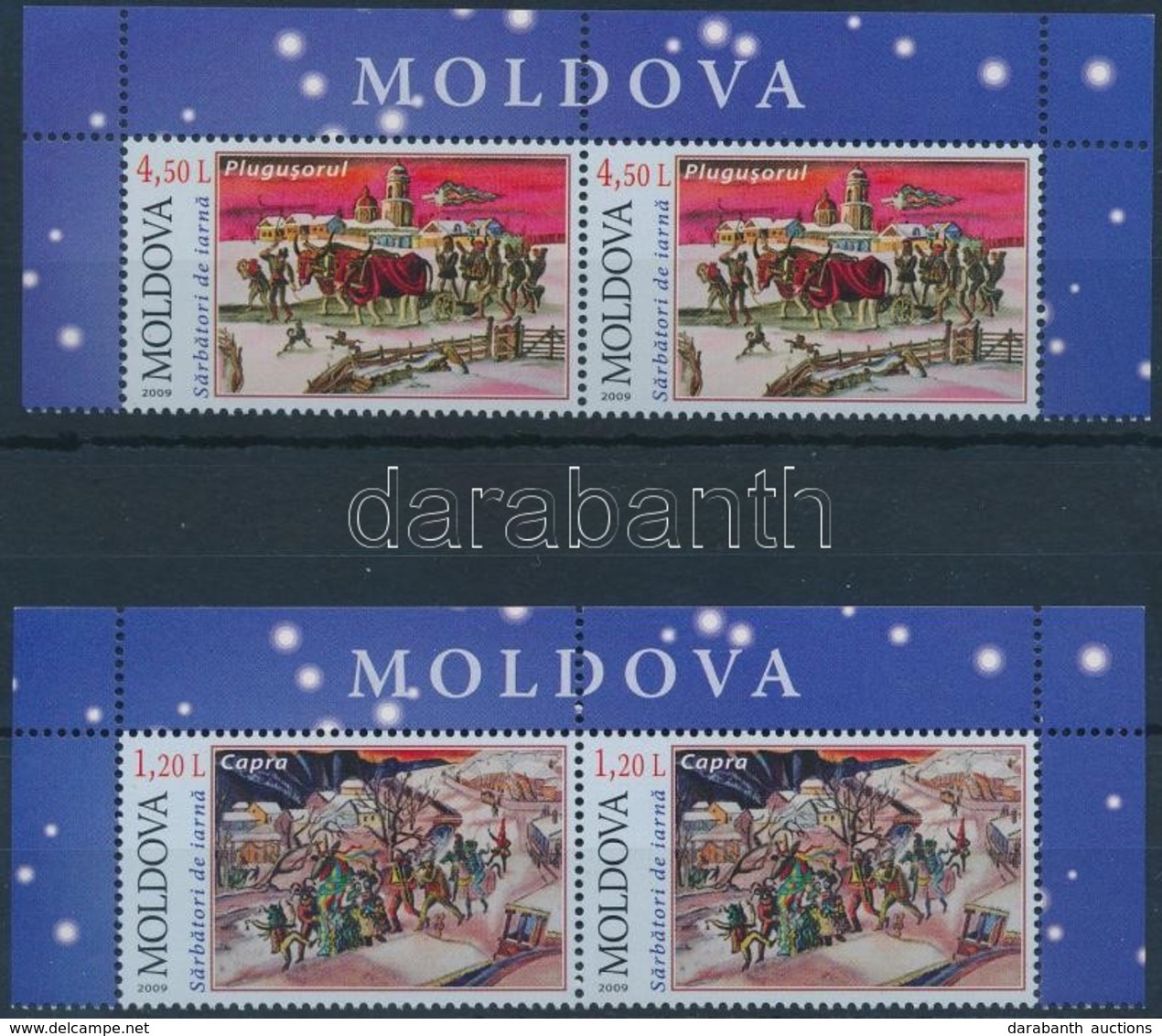 ** 2009 Karácsony Sor ívsarki Párokban Mi 682-683 - Other & Unclassified