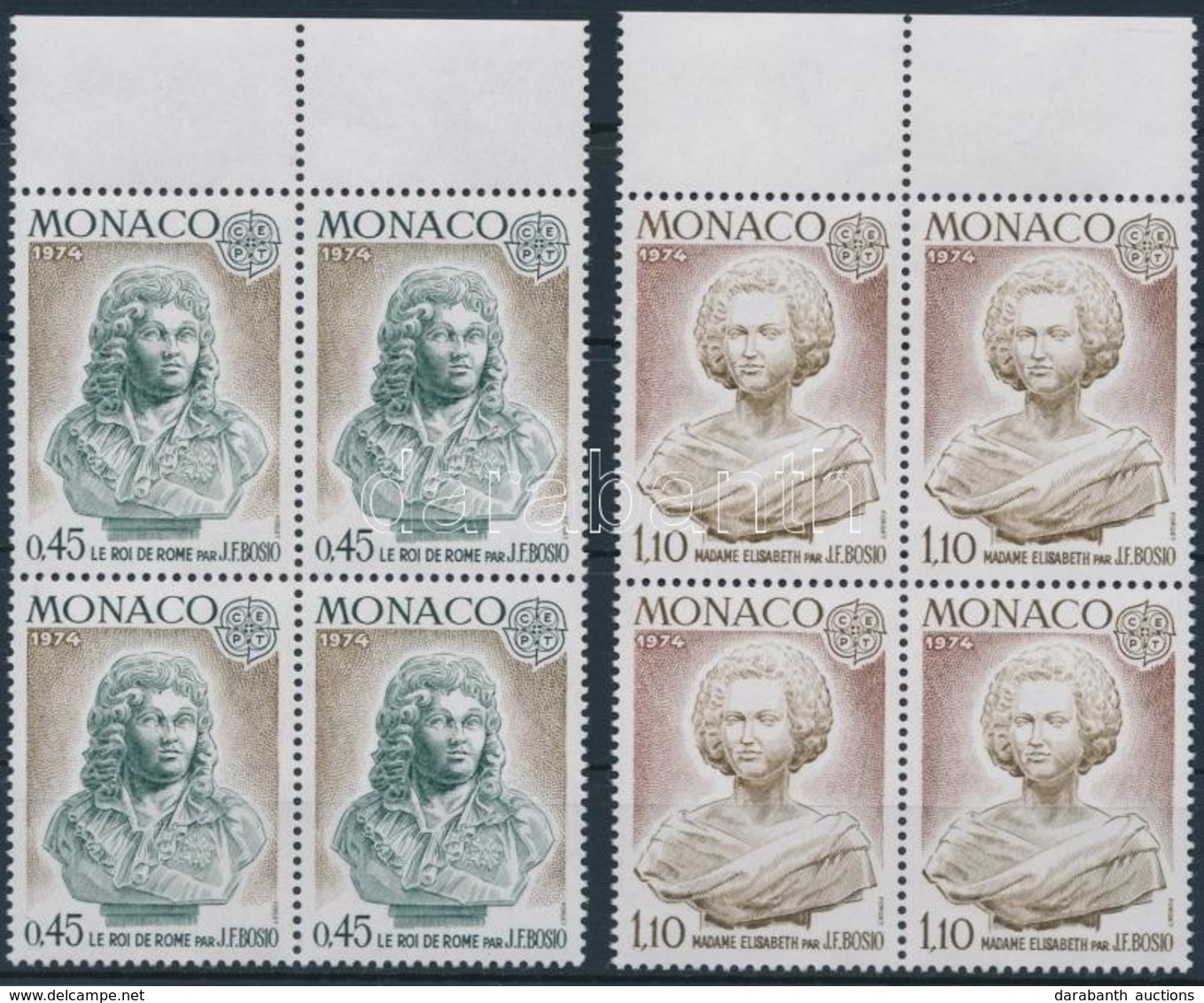 ** 1974 Europa CEPT: Szobrok Sor Négyestömbökben,
Europe CEPT: Sculptures Set Blocks Of 4
Mi 1114-1115 - Sonstige & Ohne Zuordnung