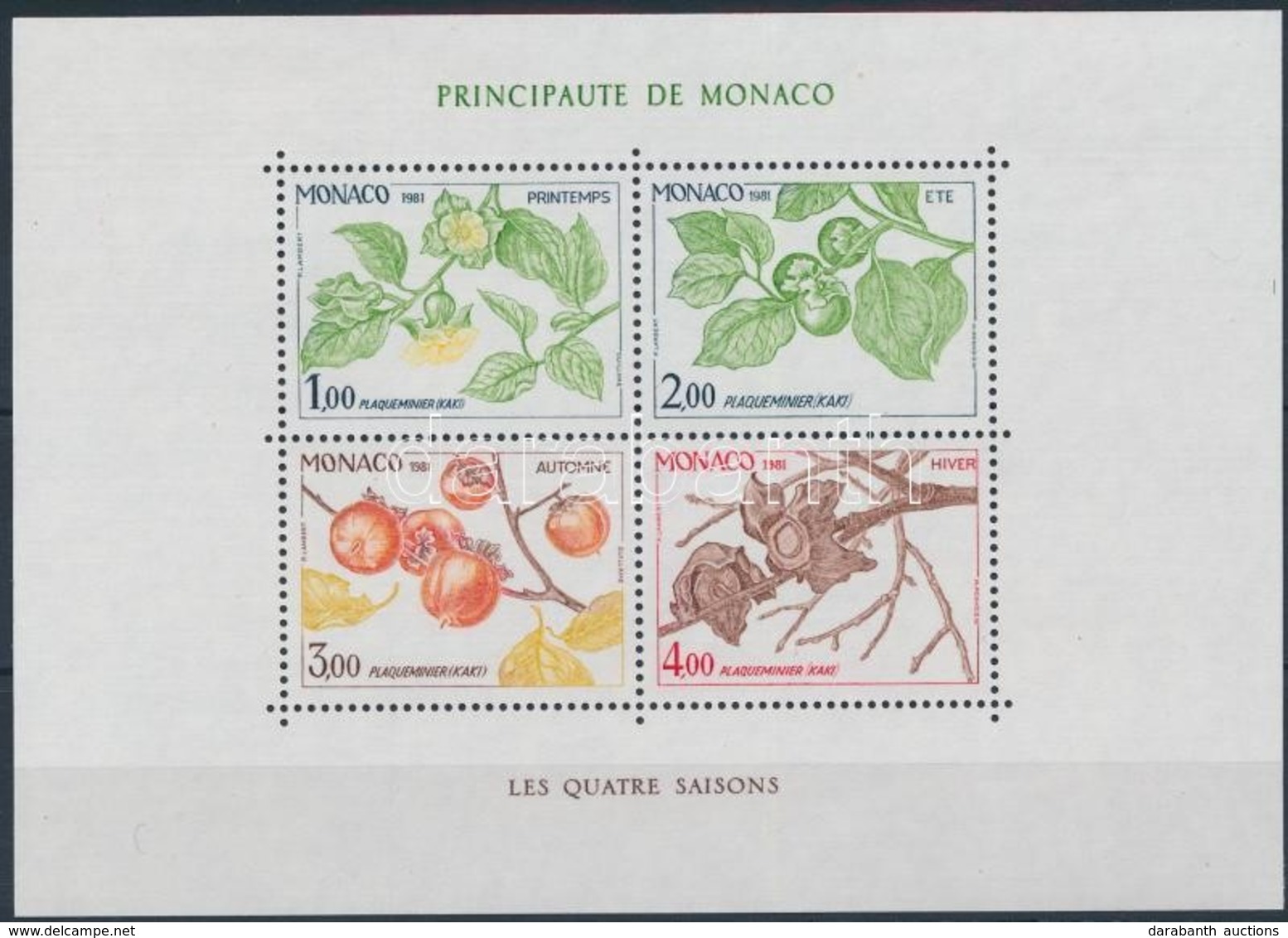 ** 1981 A Négy évszak Blokk,
Four Seasons Block
Mi 18 - Other & Unclassified