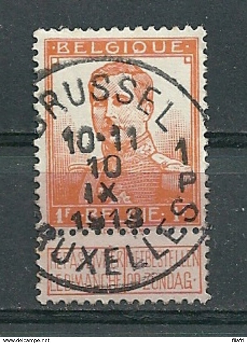 116 Gestempeld BRUSSEL - BRUXELLES 1 P - 1912 Pellens