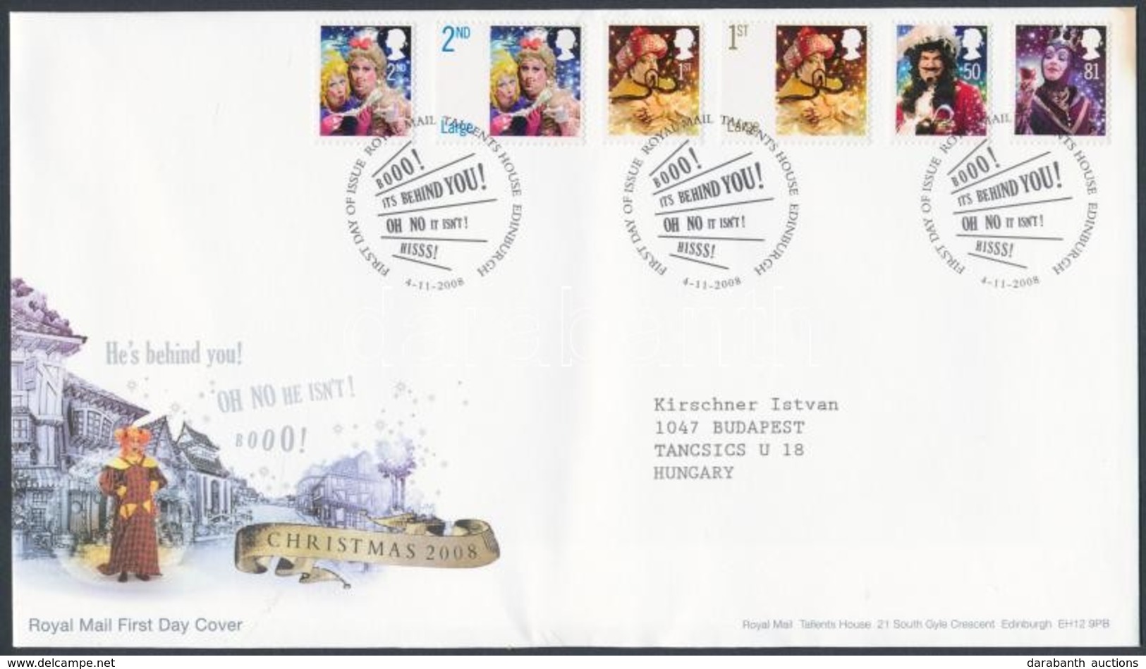 2008 Karácsony Sor Mi 2686-2691 FDC-n - Other & Unclassified