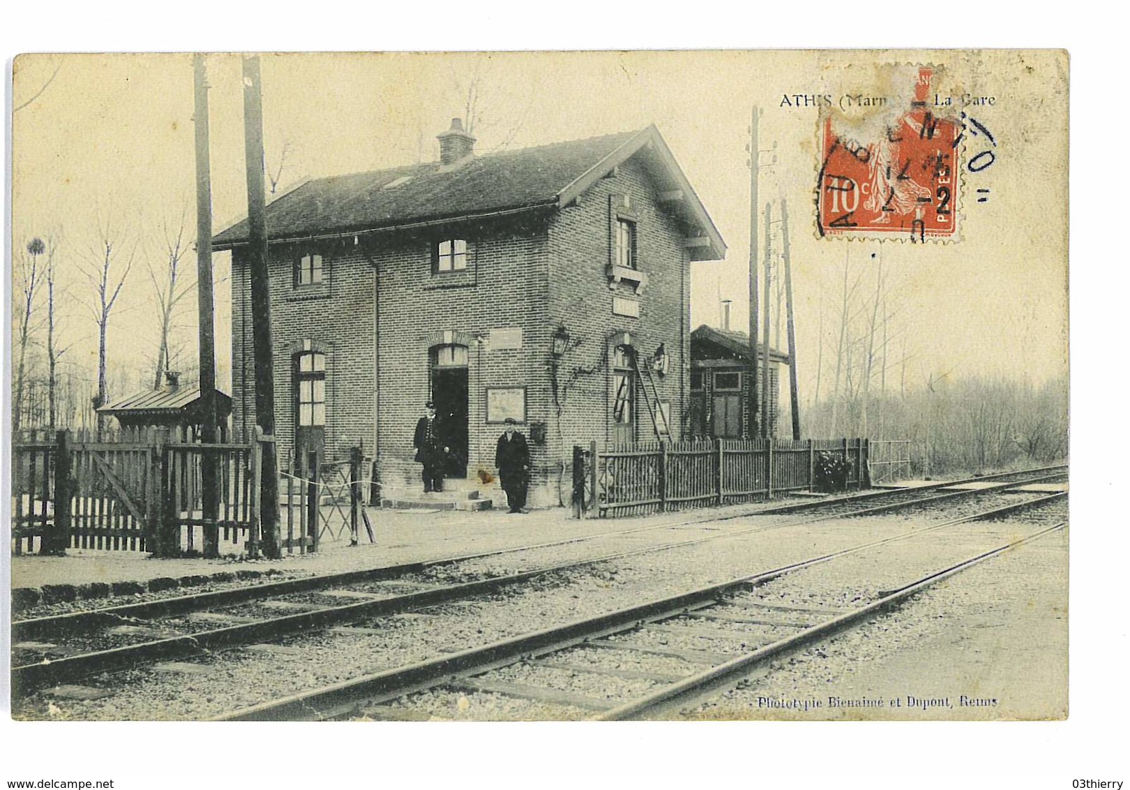 CPA 91 ATHIS LA GARE - Athis Mons