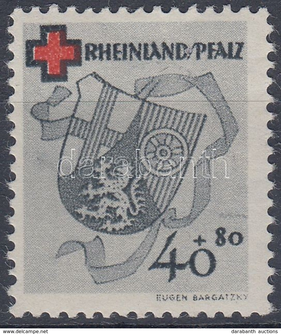 ** Rheinland-Pfalz 1949 Vöröskereszt Mi 45A - Other & Unclassified