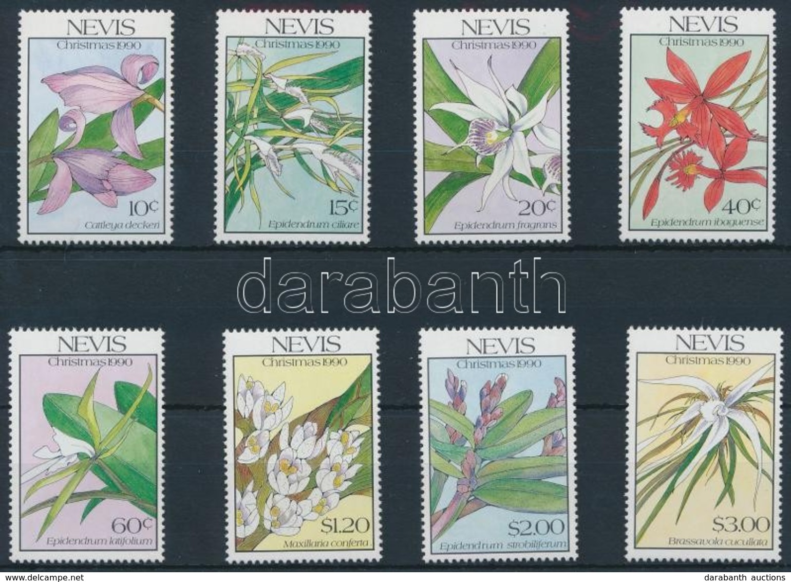 ** 1990 Karácsony, Orchidea Sor Mi 558-565 - Other & Unclassified