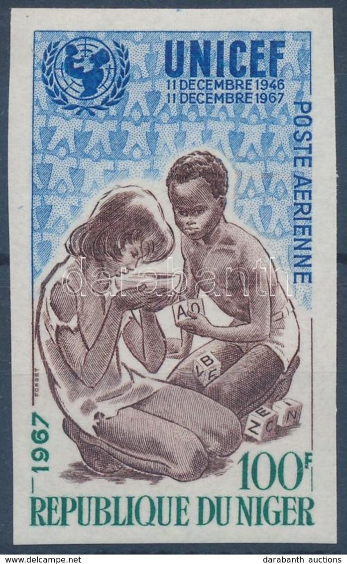 ** 1967 UNICEF Vágott Bélyeg Mi 176 - Other & Unclassified