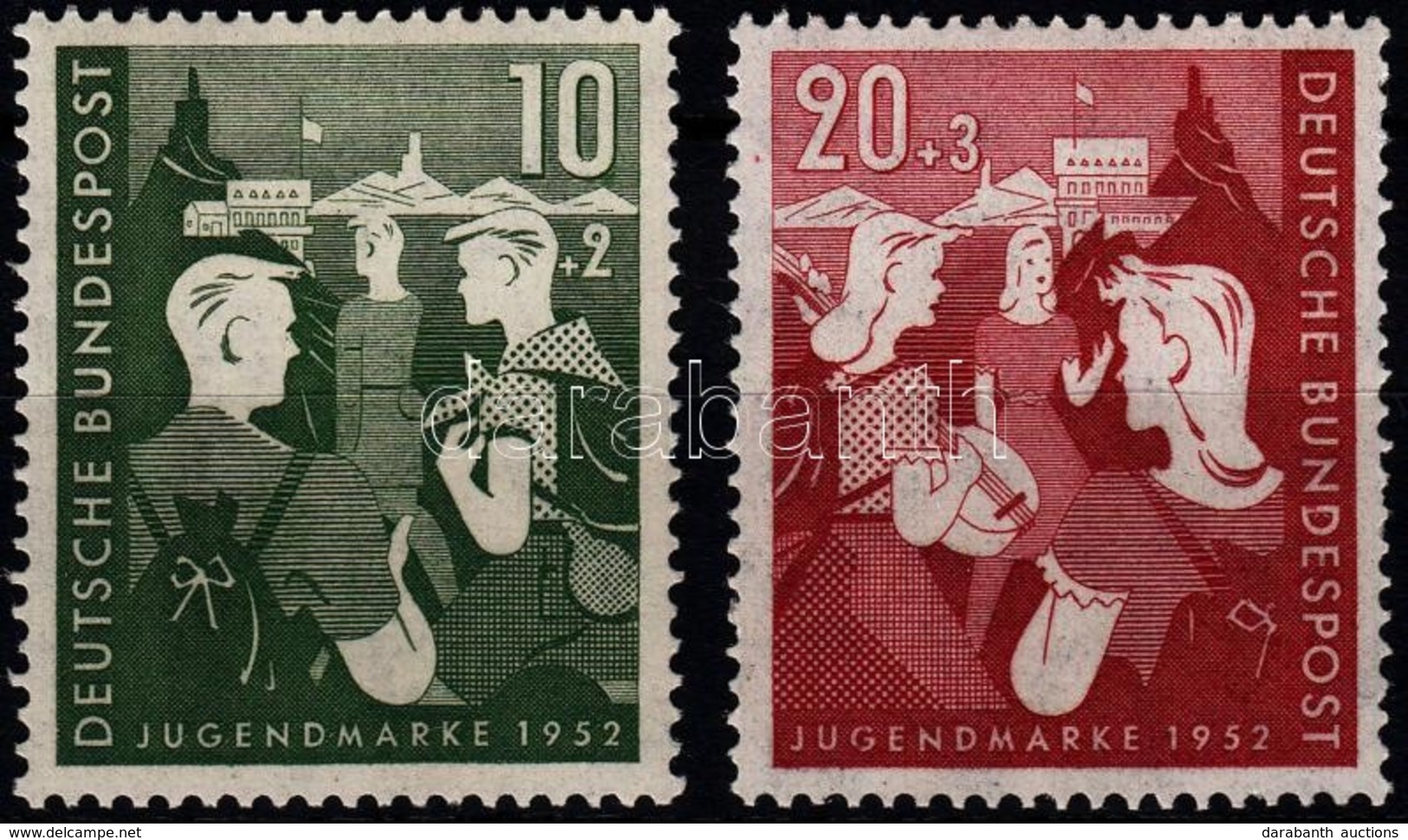 ** 1952 Ifjúság Sor Mi 153-154 - Other & Unclassified