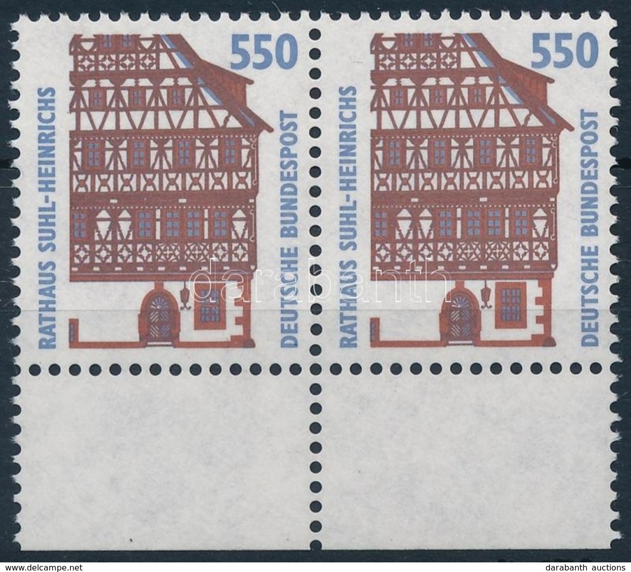 ** 1994 Látnivalók, épület ívszéli Pár,
Building Margin Pair 
Mi 1746 - Other & Unclassified