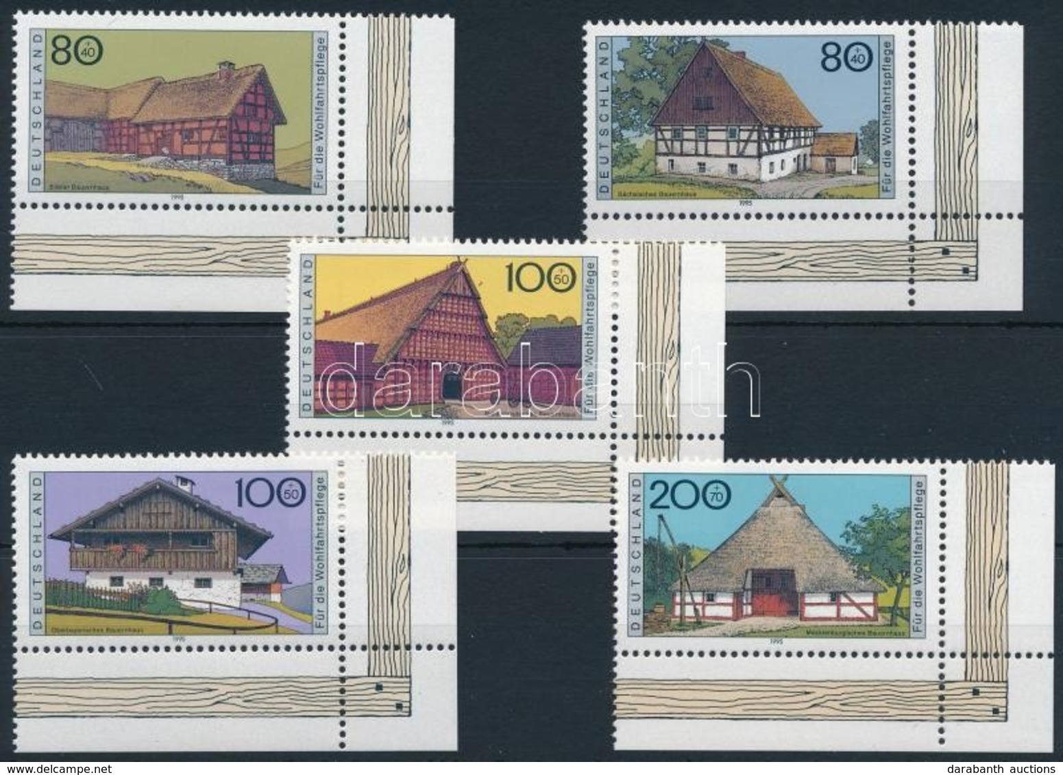 ** 1995 Épületek Sor,
Buildings Set
Mi 1819-1823 - Other & Unclassified