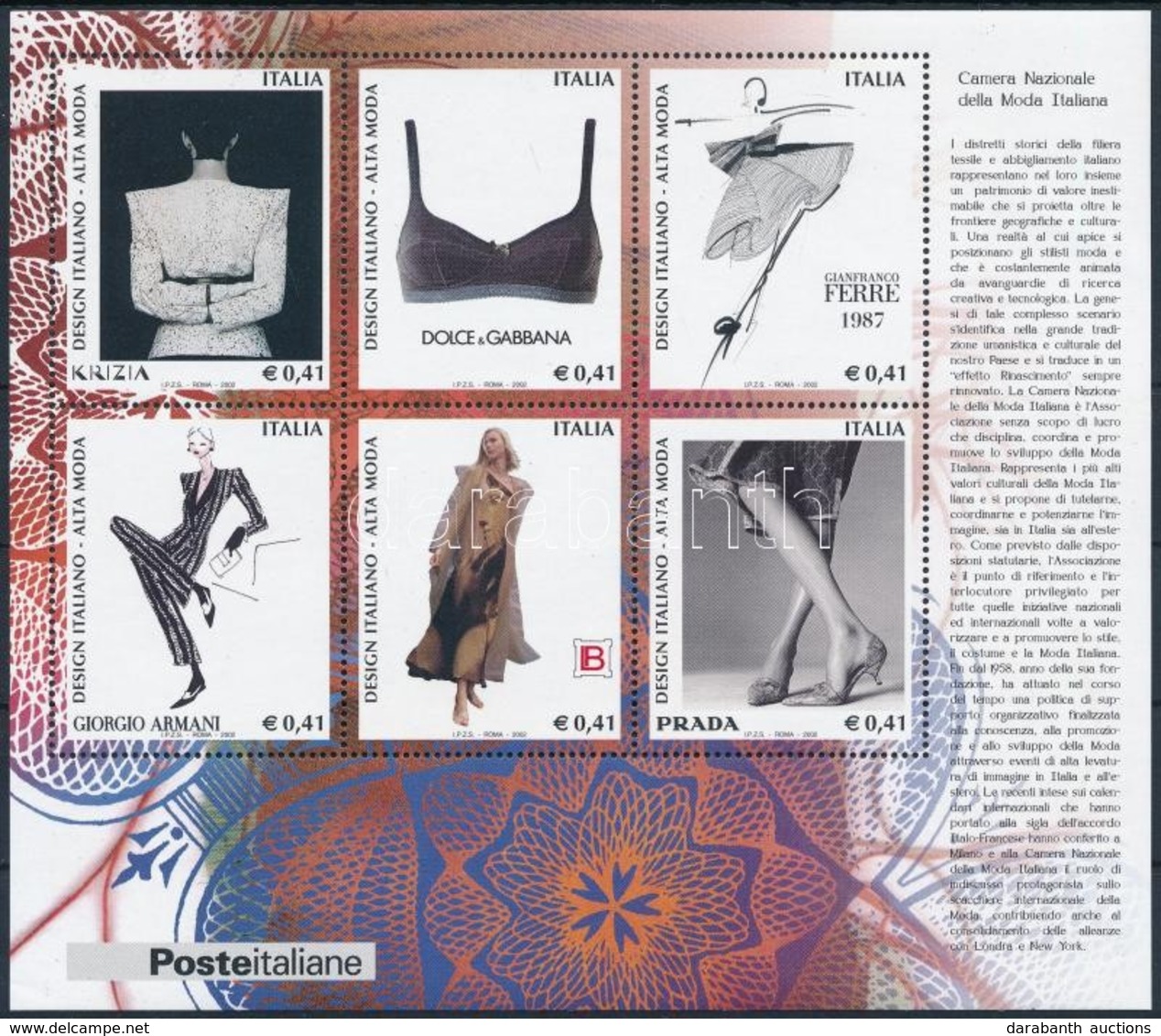 ** 2002 Művészet Blokk,
Art Block
Mi 2862-2867 - Other & Unclassified