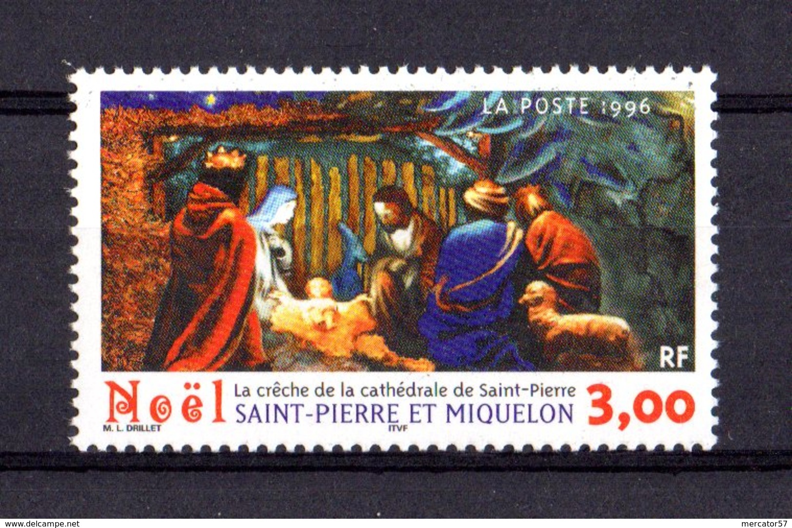 SAINT-PIERRE Et MIQUELON  NOËL Yvert N° 638 - Christianisme