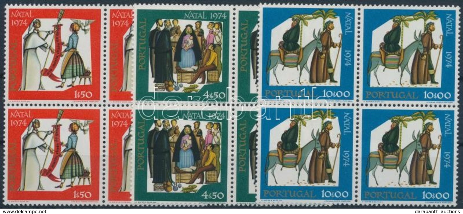 ** 1974 Karácsony Sor 4-es Tömbökben Mi 1263-1265 - Other & Unclassified