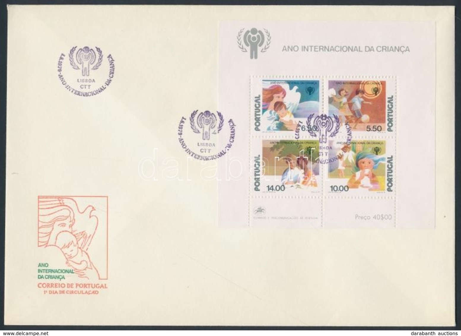 1979 Nemzetközi Gyermekév Blokk Mi 28 FDC - Sonstige & Ohne Zuordnung