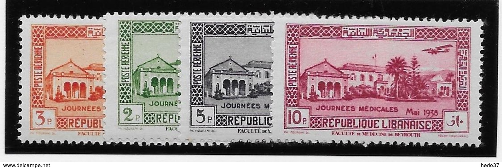 Grand Liban Poste Aérienne N°75/78 - Neuf * Avec Charnière - TB - Neufs