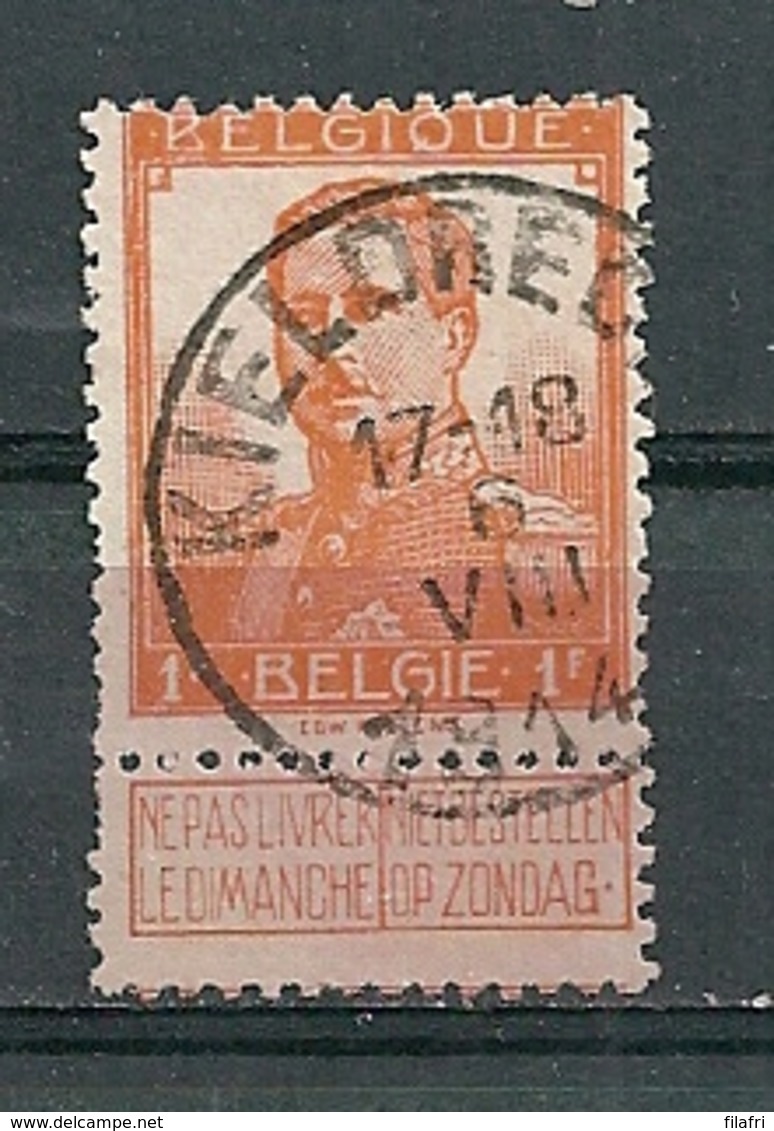 116 Gestempeld KIELDRECHT - COBA 15 Euro - 1912 Pellens