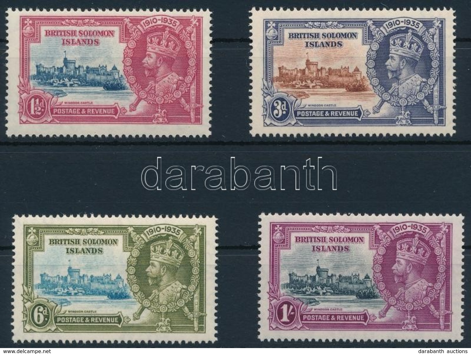 * 1935 V. György Jubileuma Sor,
George V's Jubilee Set
Mi 52-55 - Other & Unclassified