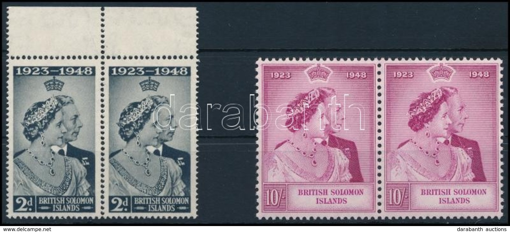 ** 1948 Ezüstlakodalom Sor,
Silver Wedding Set
Mi 74-75 - Sonstige & Ohne Zuordnung