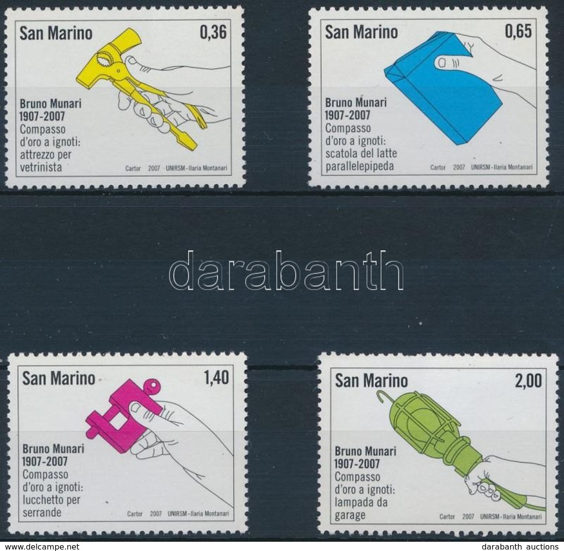 ** 2007 Bruno Munari Sor,
Bruno Munari Set
Mi 2291-2294 - Other & Unclassified