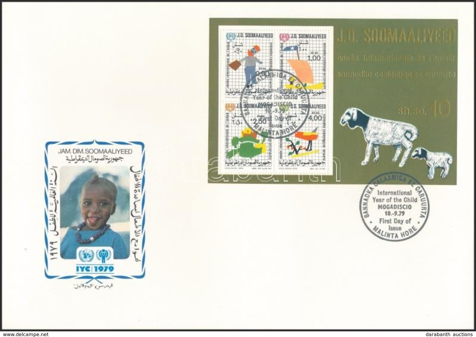 1979 Nemzetközi Gyermekév Sor Mi 278-281 + Blokk Mi 8 2 Db FDC-n - Other & Unclassified