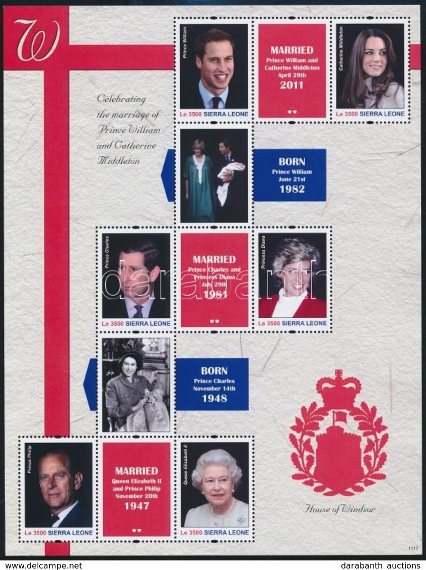 ** 2011 Vilmos Herceg és Katalin Hercegnő Házassága Kisív,
Prince William And Kate Middleton's Wedding Minisheet
Mi 5488 - Other & Unclassified