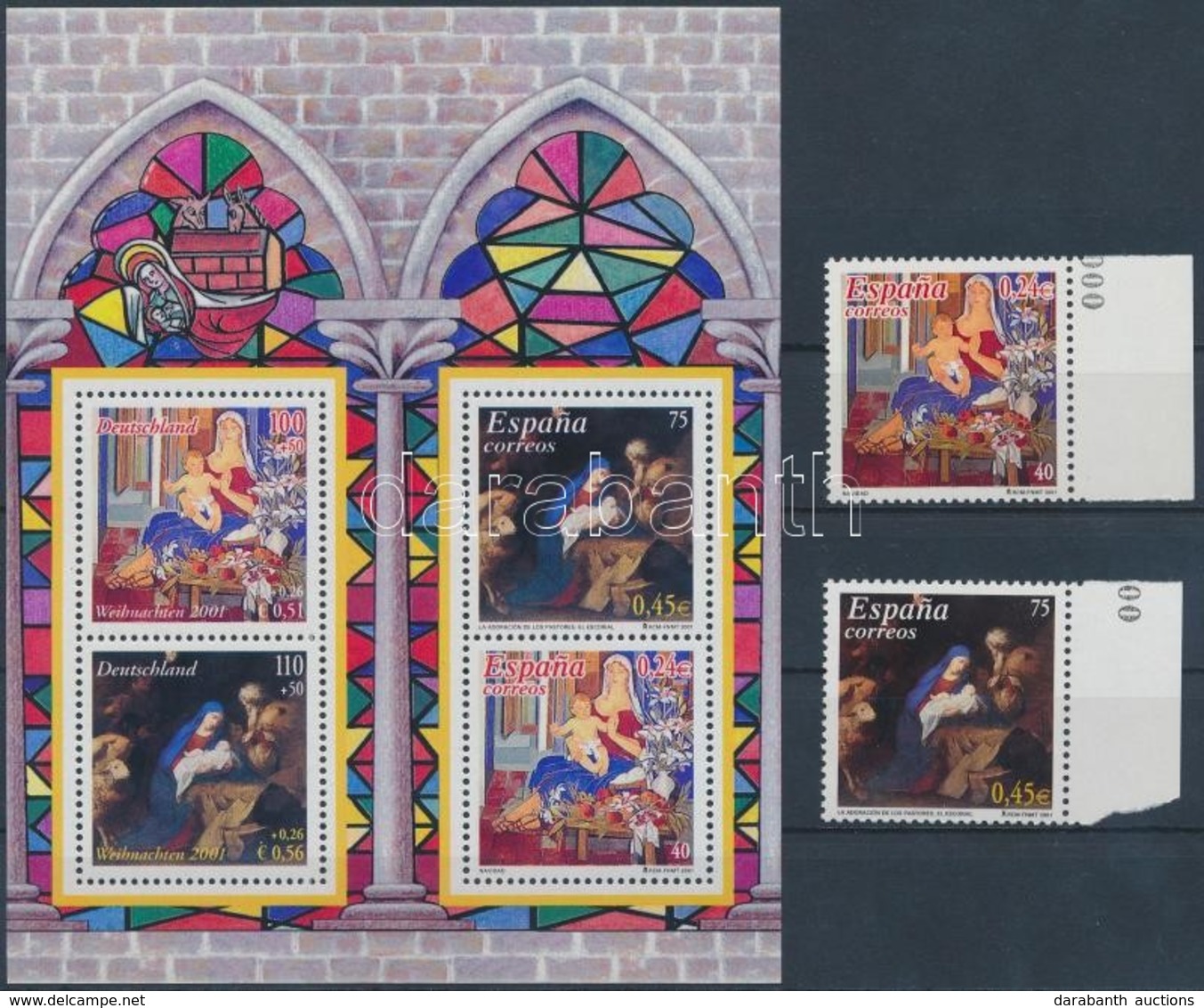 ** 2001 Karácsony, Festmények Sor Mi 3669-3672 + Blokk 102 - Other & Unclassified