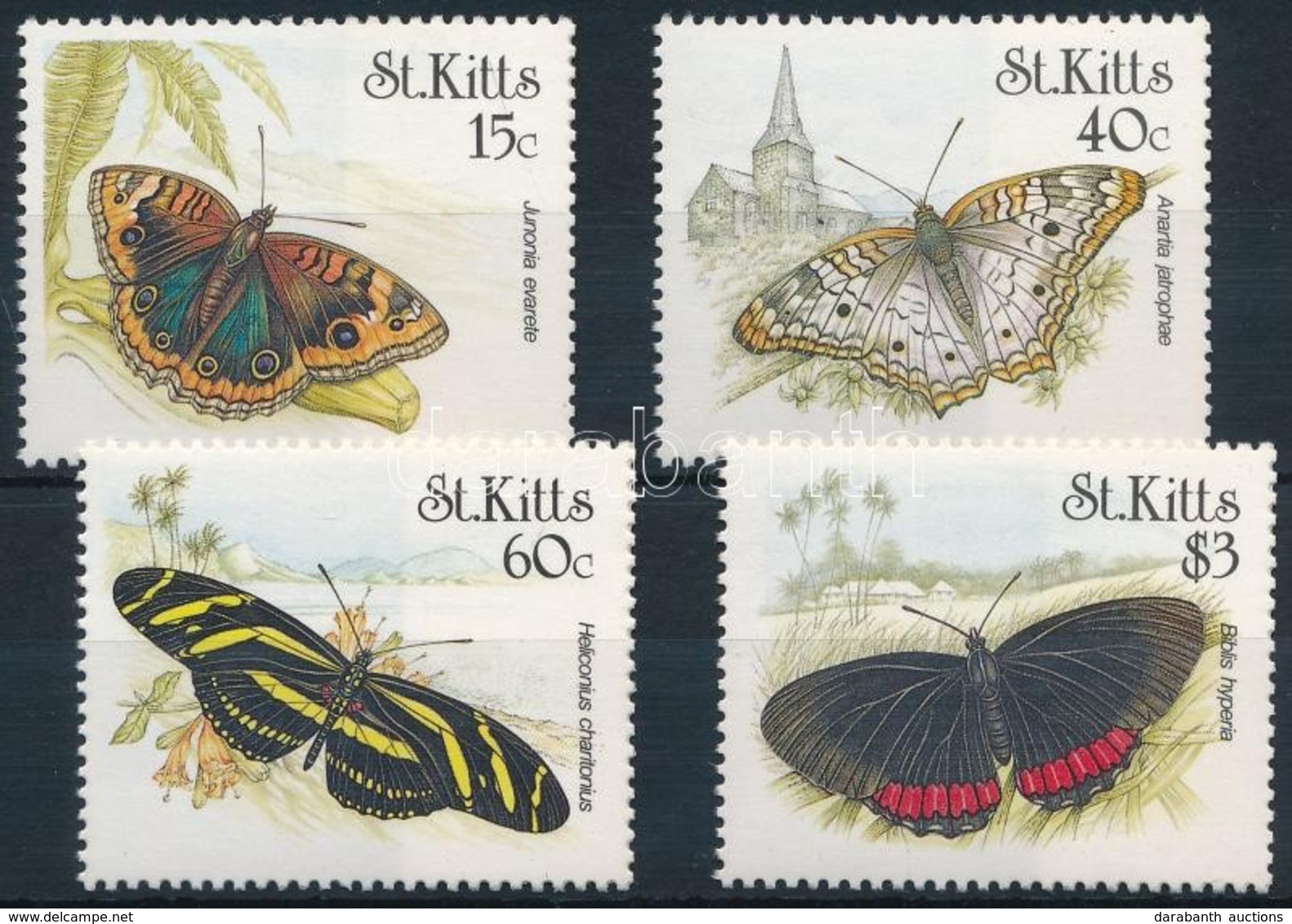 ** 1990 Lepkék Sor,
Butterflies Set
Mi 271-274 - Other & Unclassified