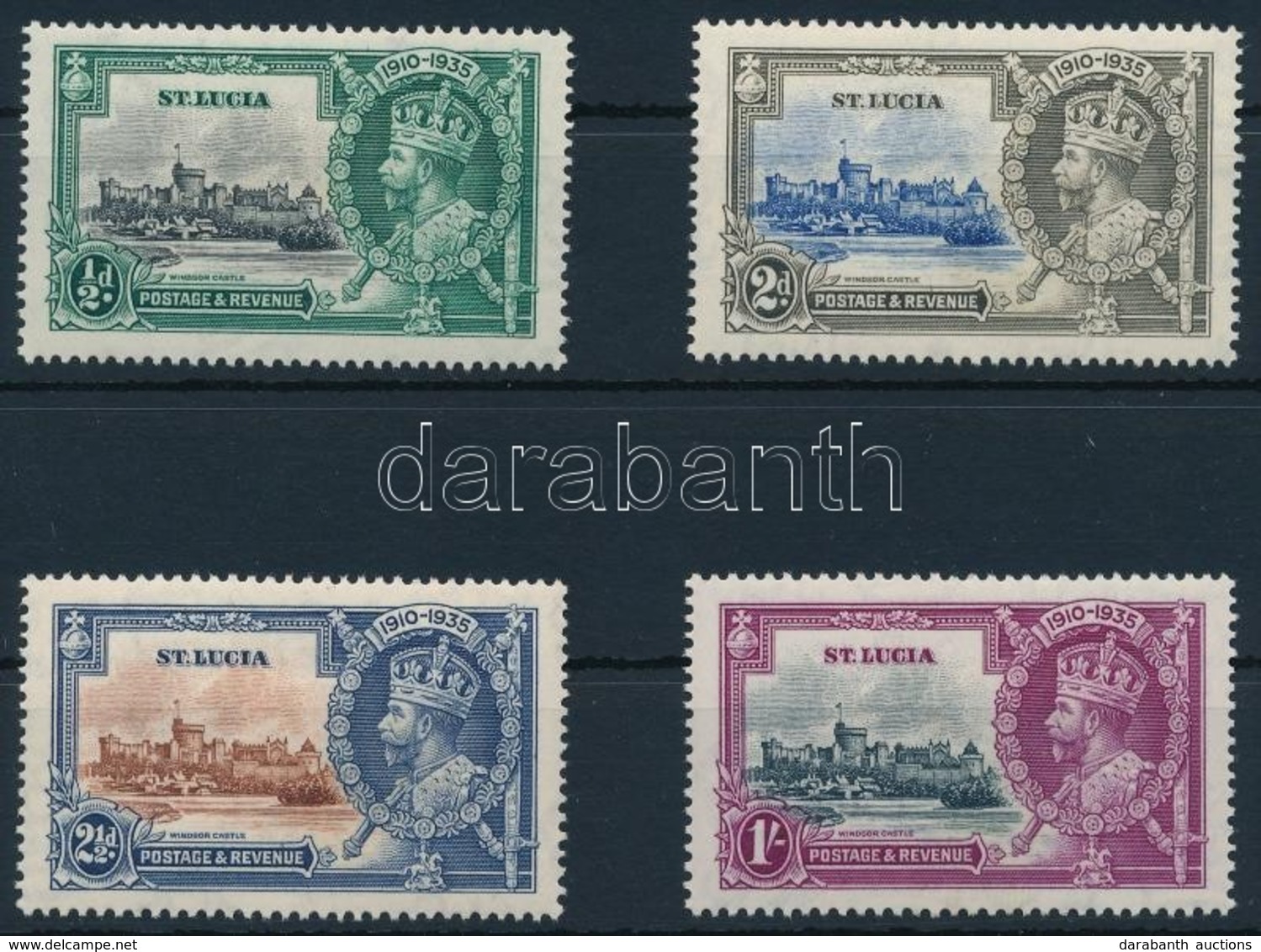 * 1935 V. György Jubileuma Sor,
George V's Jubilee Set
Mi 80-83 - Other & Unclassified