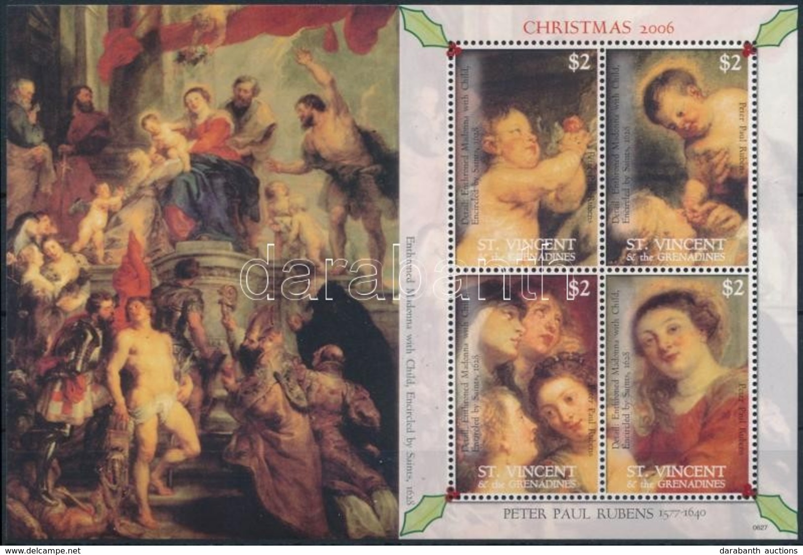 ** 2006 Karácsony: Rubens Festmények Kisív Mi 6294-6301 - Other & Unclassified