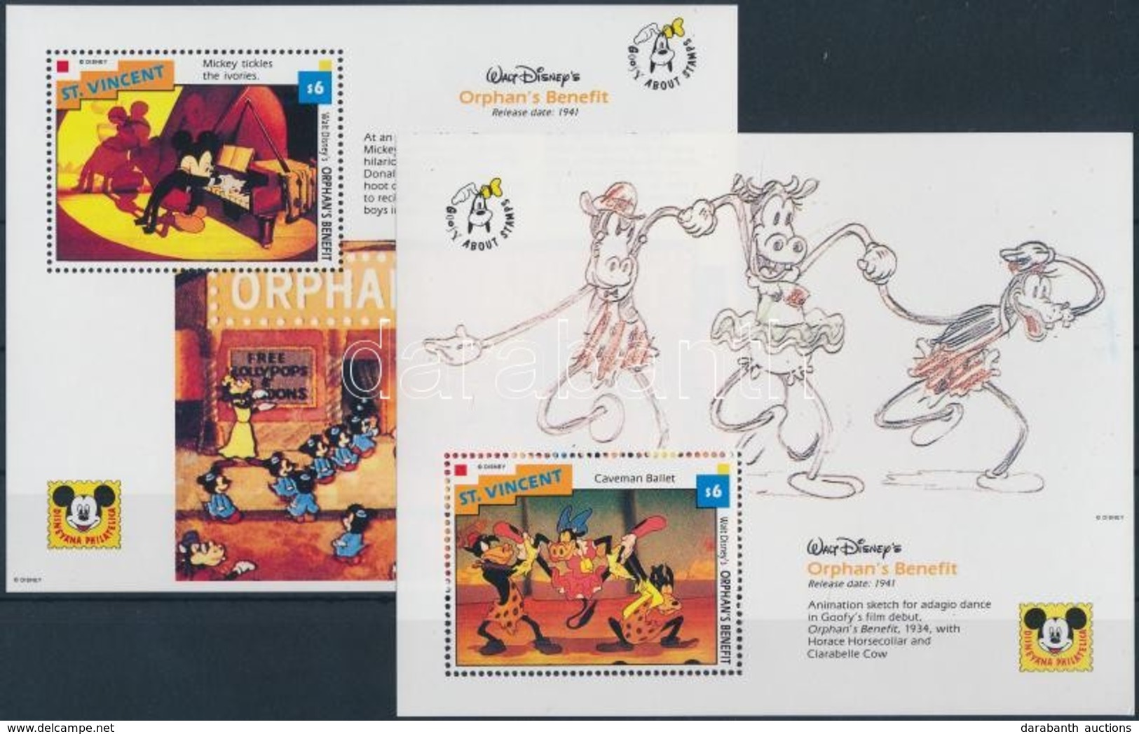 ** St. Vincent 1992 Walt Disney Kisív Mi 2209-2219 + Blokk 245, 246 - Other & Unclassified