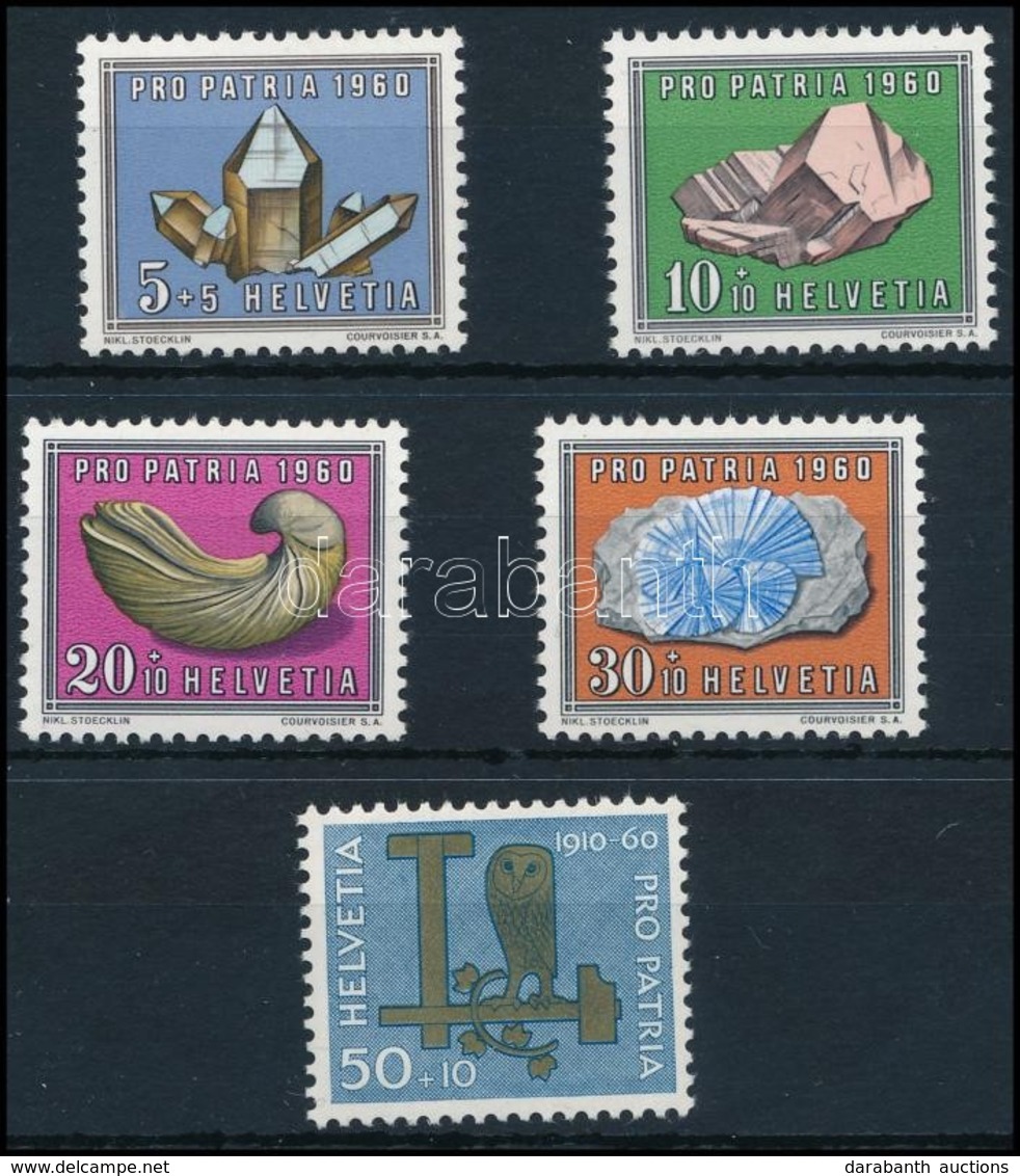 ** 1960 Pro Patria Sor,
Pro Patria Set
Mi 714-718 - Sonstige & Ohne Zuordnung