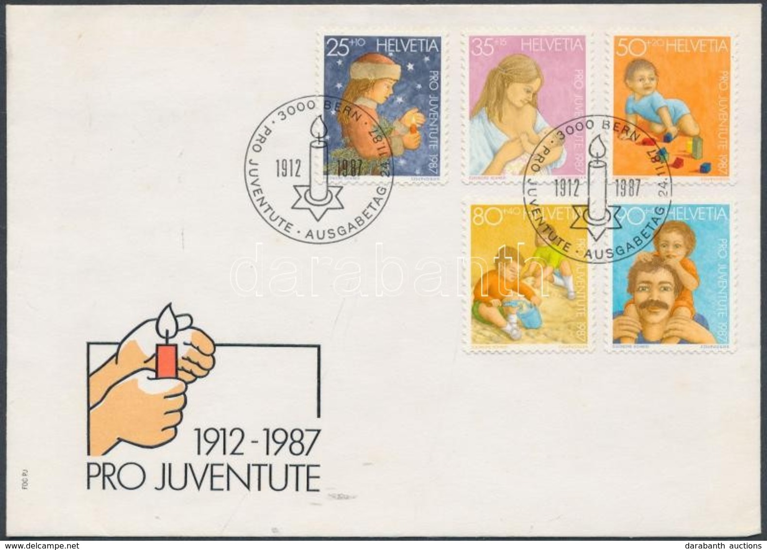 1987 Pro Juventute Sor Mi 1359-1363 FDC - Other & Unclassified