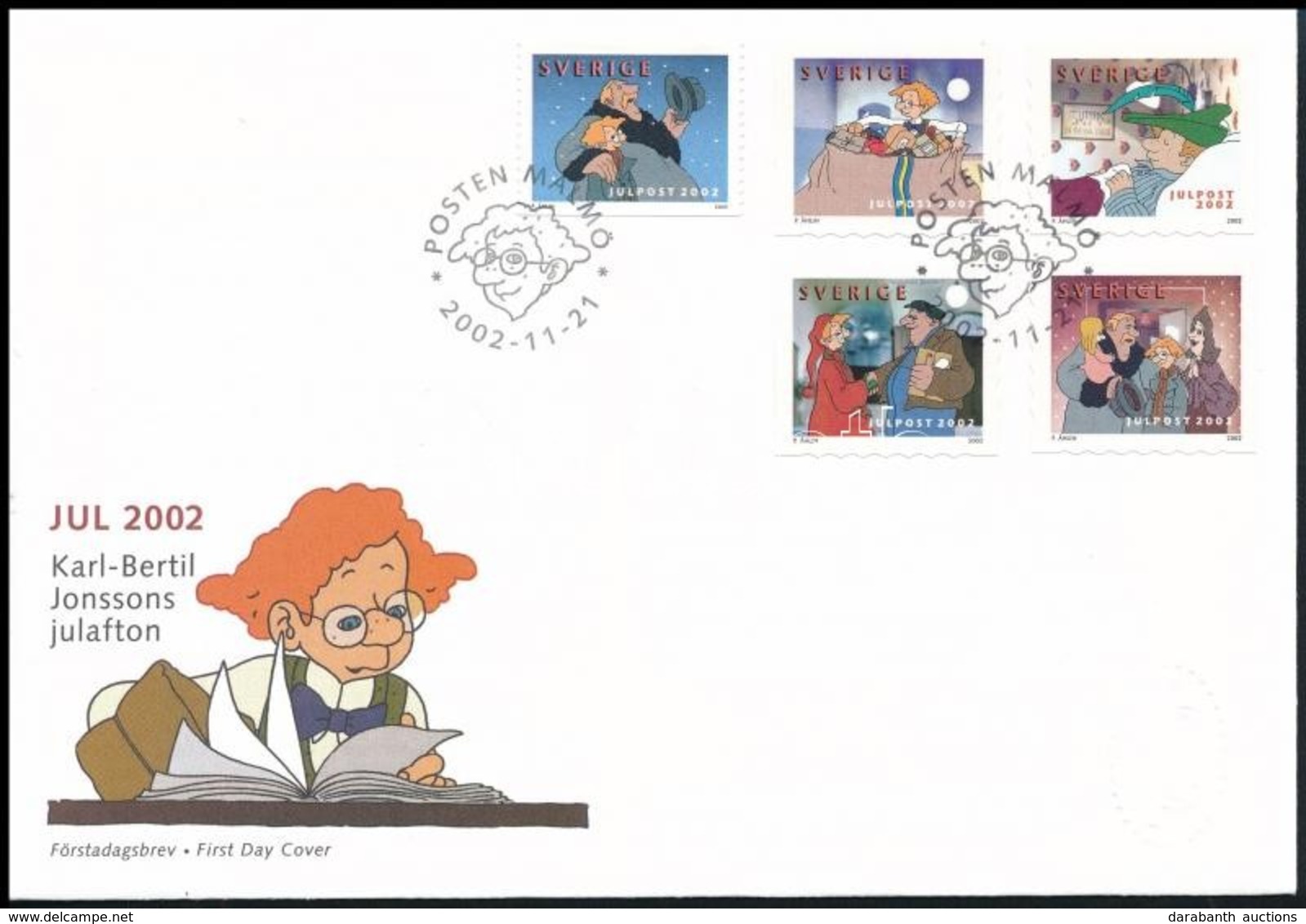 2002 Karácsony Sor Mi 2322-2326 FDC-n - Sonstige & Ohne Zuordnung