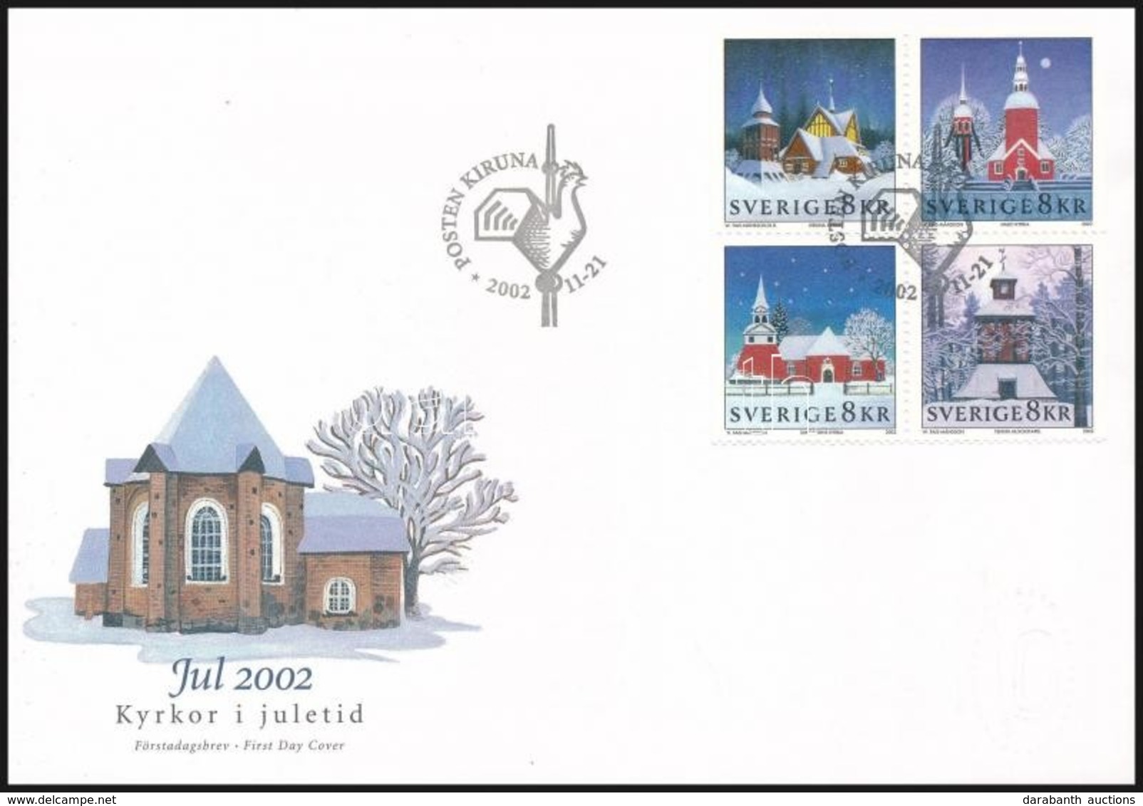 2002 Karácsony Sor Mi 2327-2330 FDC-n - Sonstige & Ohne Zuordnung