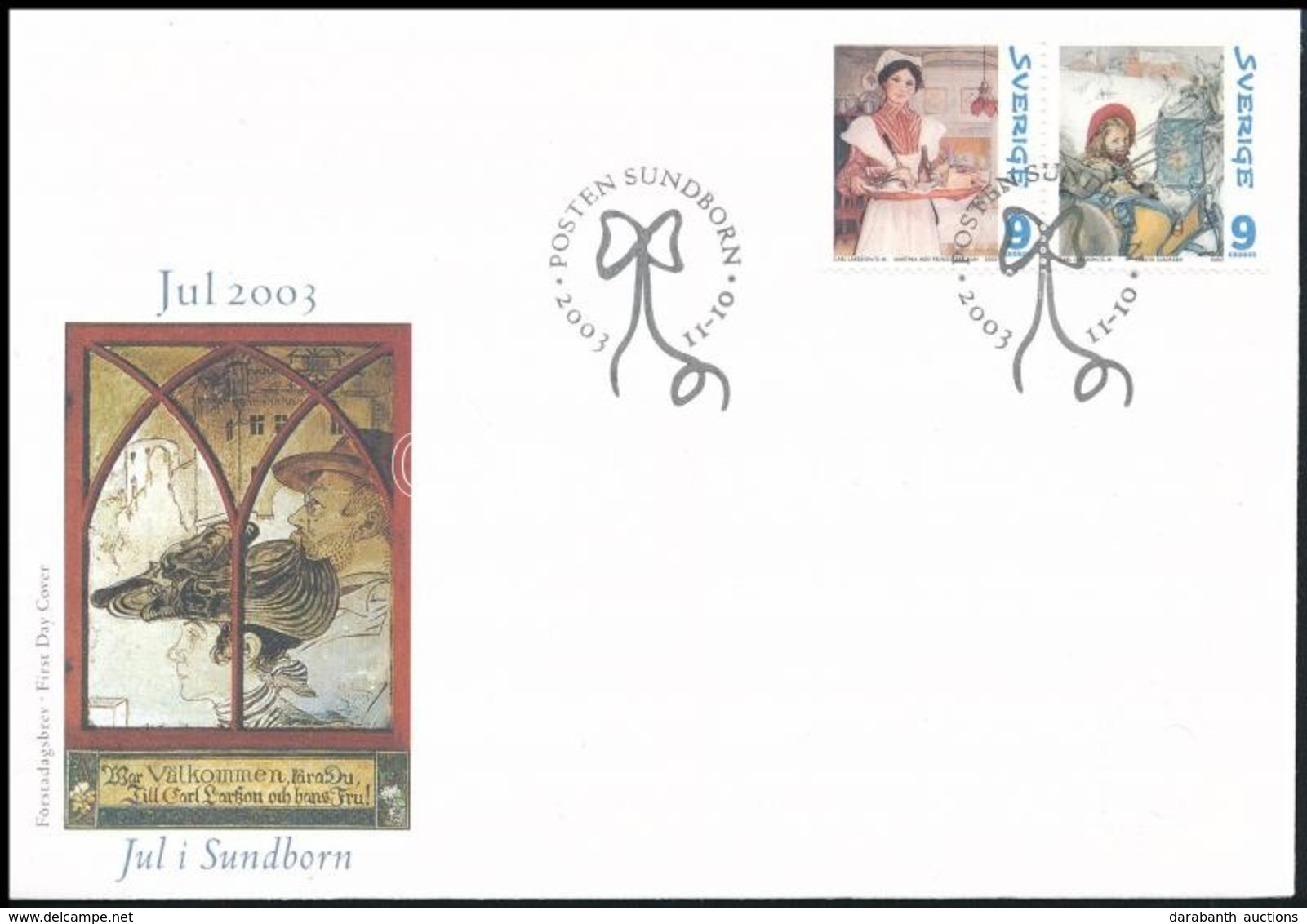 2003 Karácsony Sor Mi 2380-2381 FDC-n - Other & Unclassified