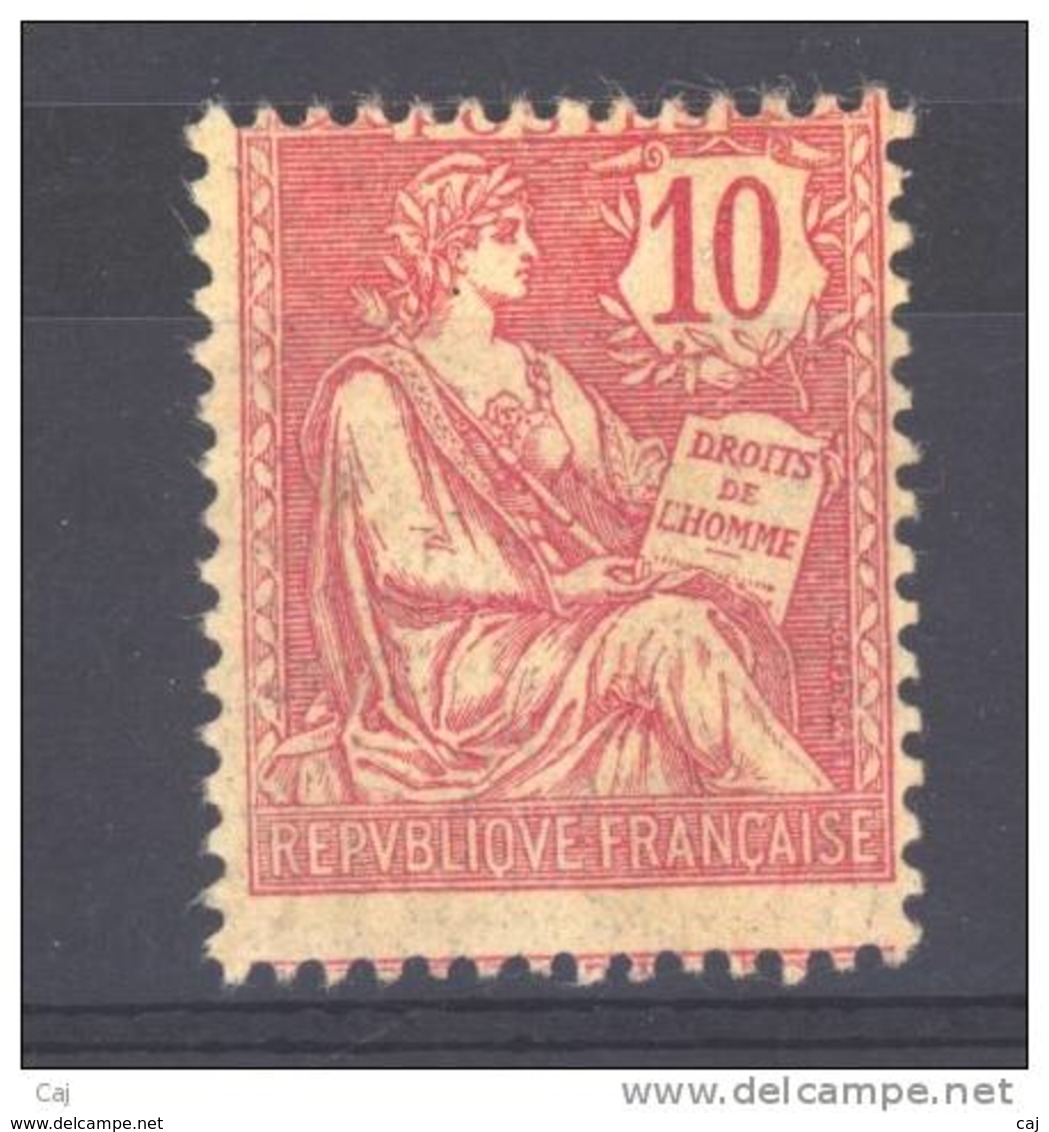 France  :  Yv  124  * GNO    ,                N6 - 1900-02 Mouchon