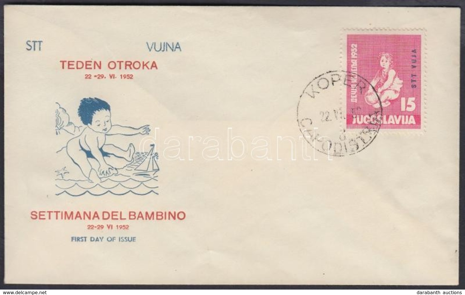 1952 Gyermekhét Mi 69 FDC - Other & Unclassified