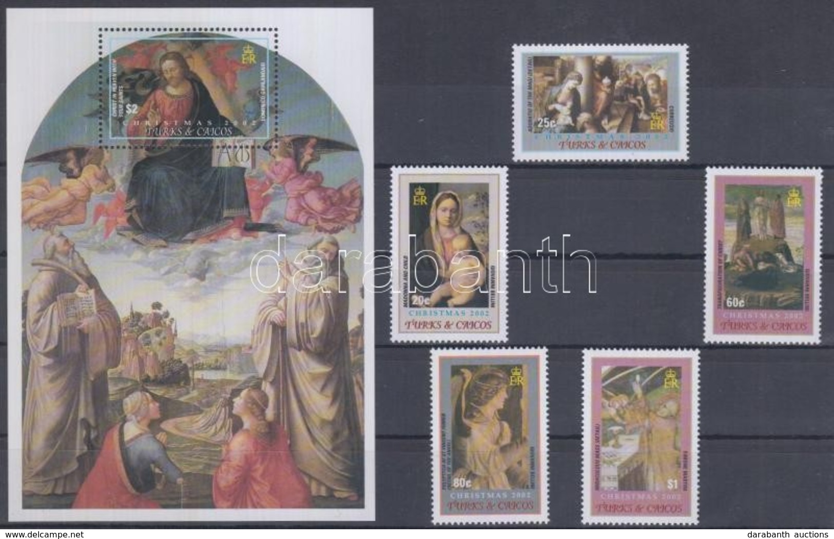 ** 2002 Karácsony Sor + Blokk Mi 1726-1730 + 214 - Sonstige & Ohne Zuordnung