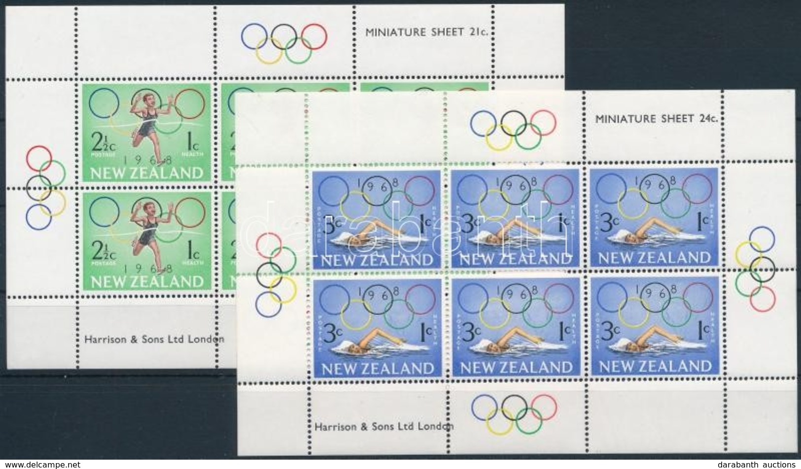 ** 1968 Nyári Olimpia Kisívsor Mi 487-488 - Other & Unclassified