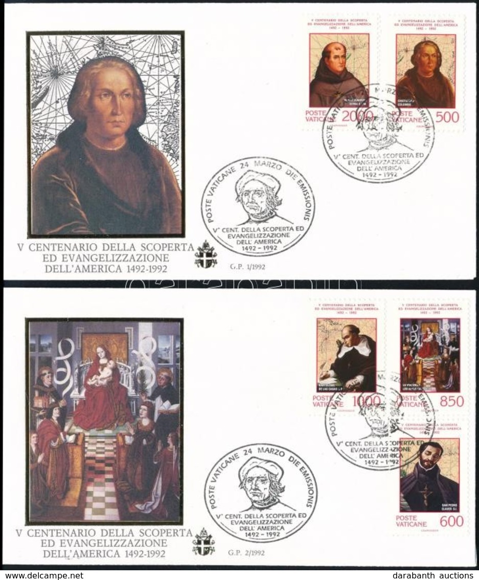 1992 Festmény Sor 2 FDC-n,
Paintings
Mi 1051-1055 - Other & Unclassified