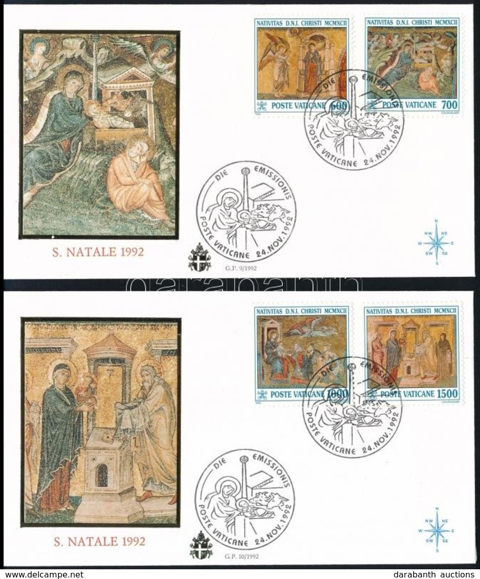 ** 1992 Karácsony Sor + 2 Db FDC-N,
Christmas
Mi 1075-1078 - Sonstige & Ohne Zuordnung