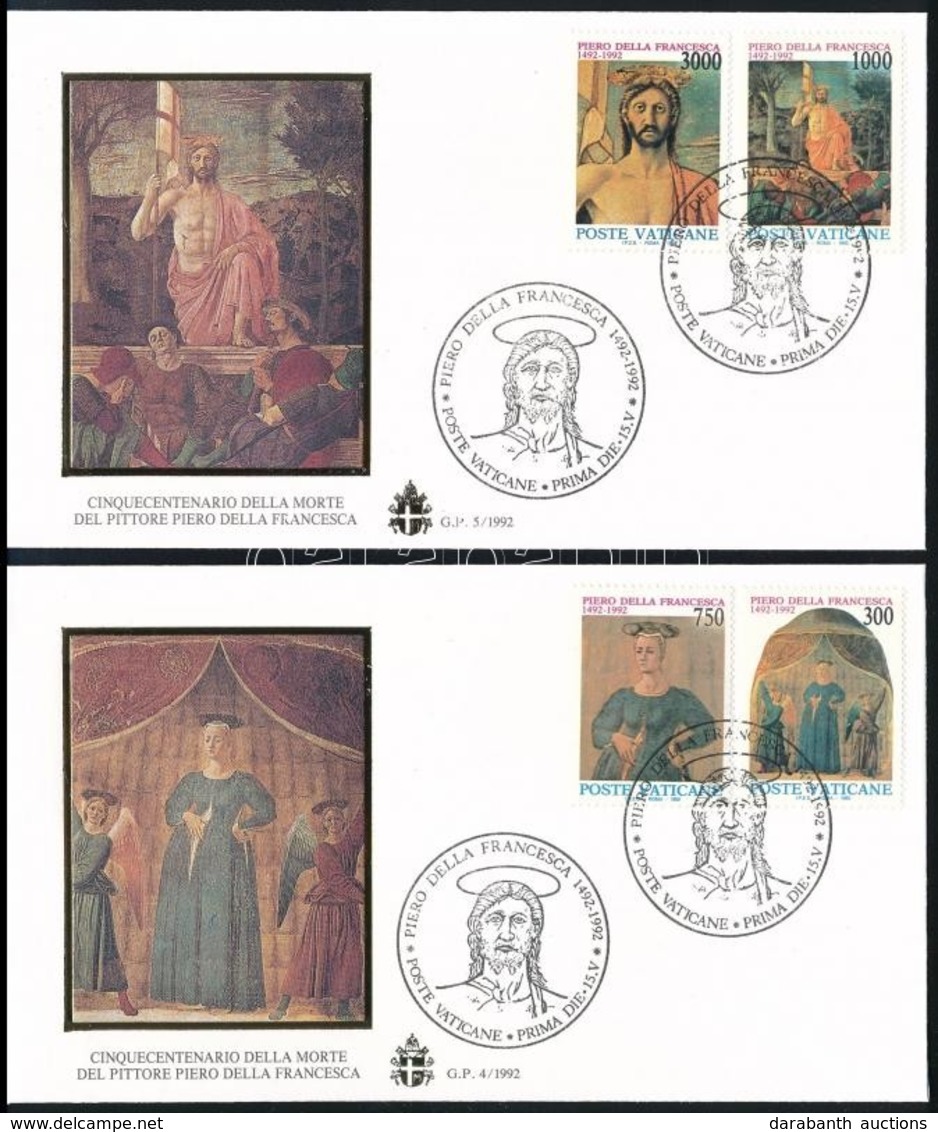 1992 Piero Della Francesca Halála Sor 2 Db FDC-n,
Death Of Giuseppe Benedetto Cottolengo
Mi 1060-1063 - Sonstige & Ohne Zuordnung