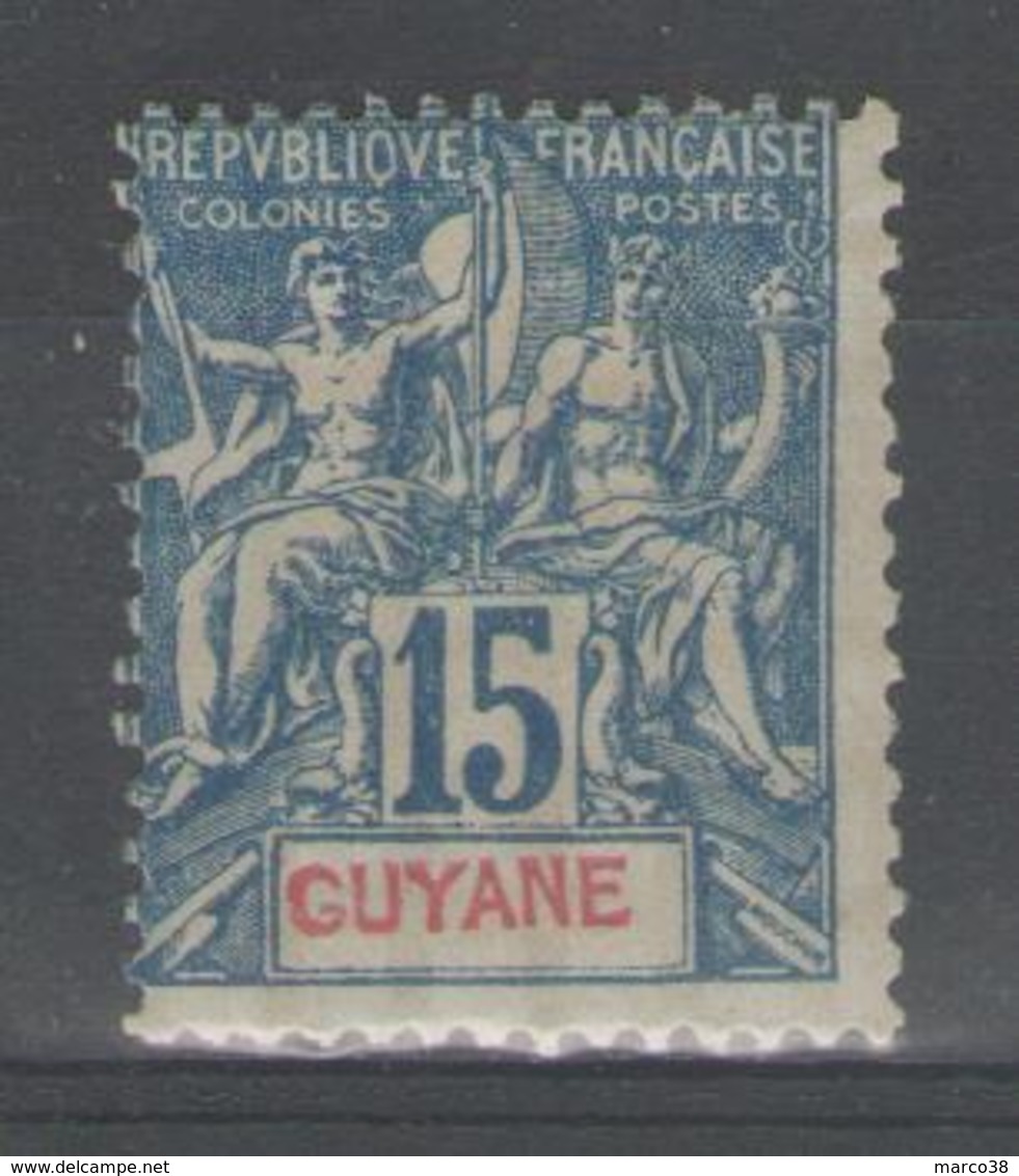 GUYANE:  N°35 *       - Cote 46€ - - Neufs