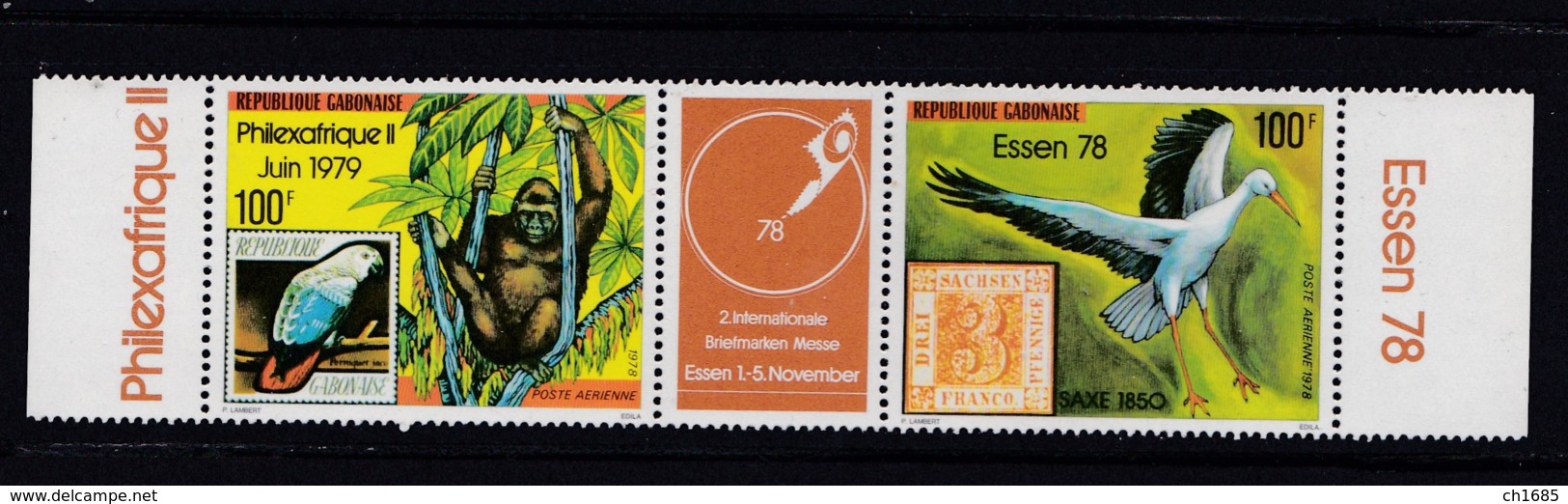 GABON  :  PHILEXAFRIQUE 1979   PA 215 A  Neuf XX - Gabon (1960-...)