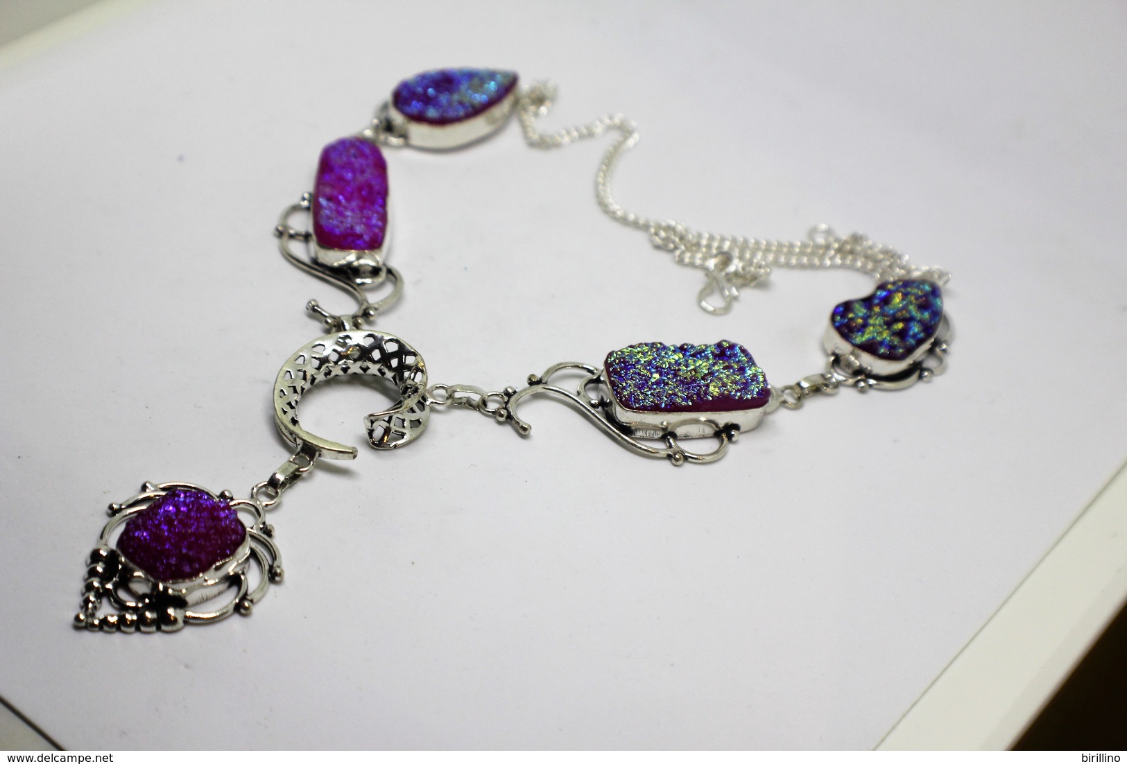 4204 - Collana Di Titanium Druzy   Misura 52 Cm. - Collane/Catenine