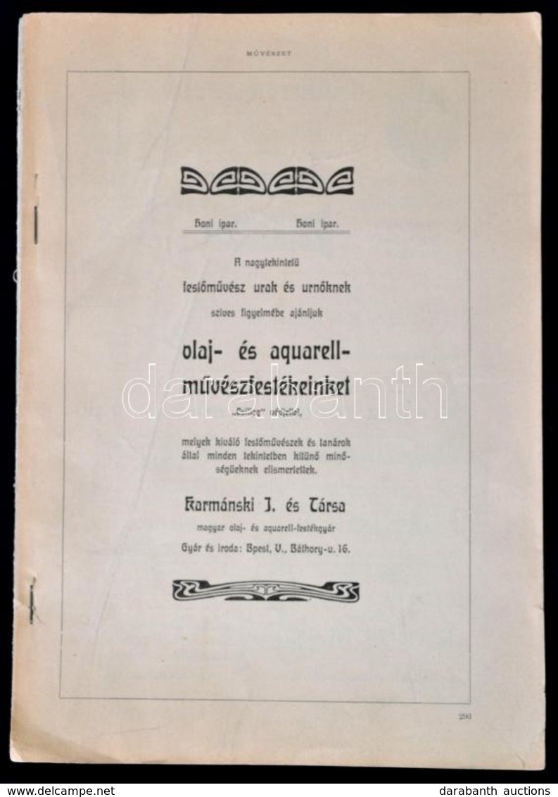 Cornelia Paczka (1864-1930) De Profundis. Rézkarc, Papír, Pecséttel Jelzett. A Művészet C. újság Melléklete / Etching. M - Other & Unclassified