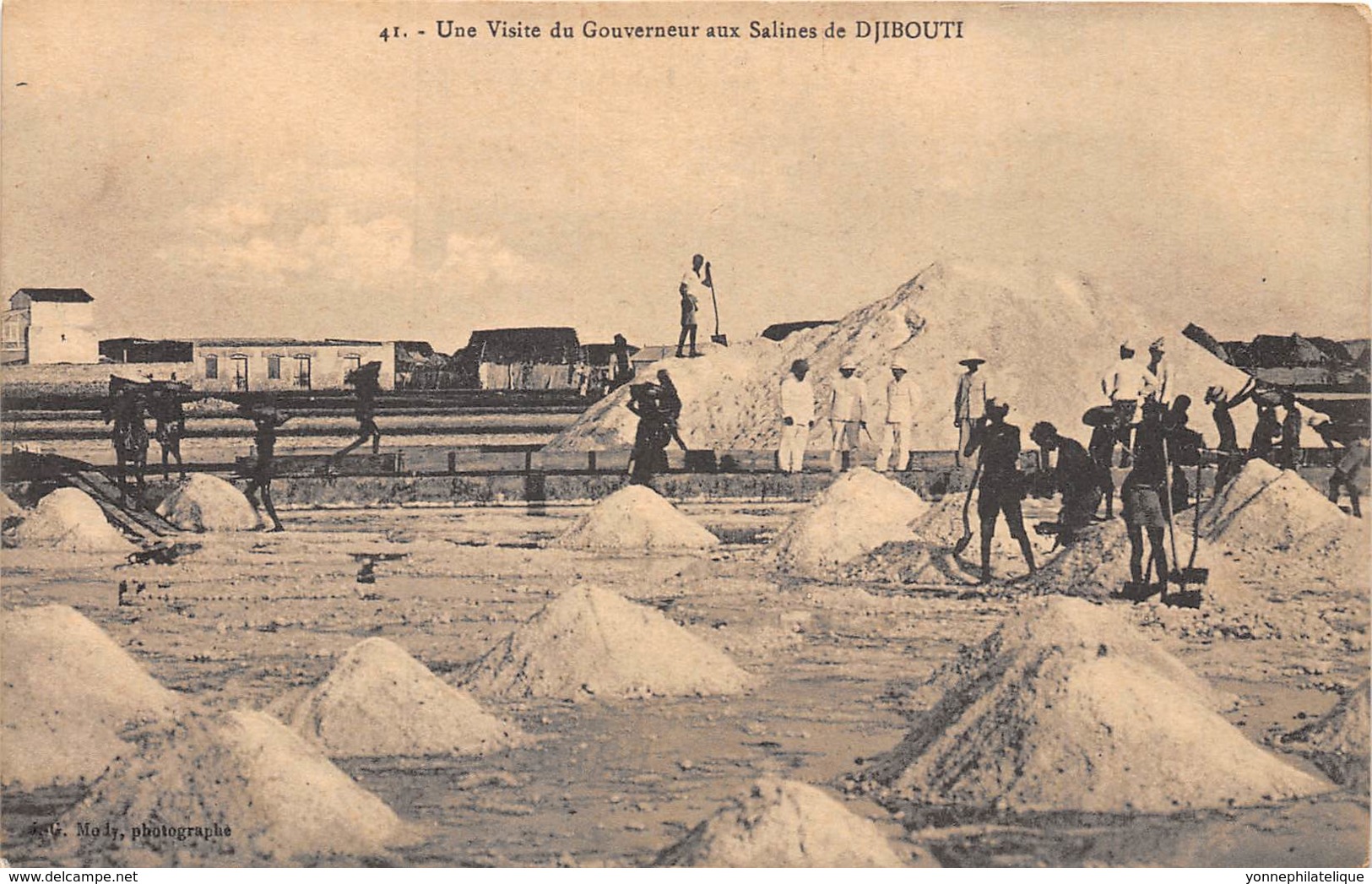 Djibouti / Topo - 48 - Une Visite Du Gouverneur Aux Salines - Djibouti