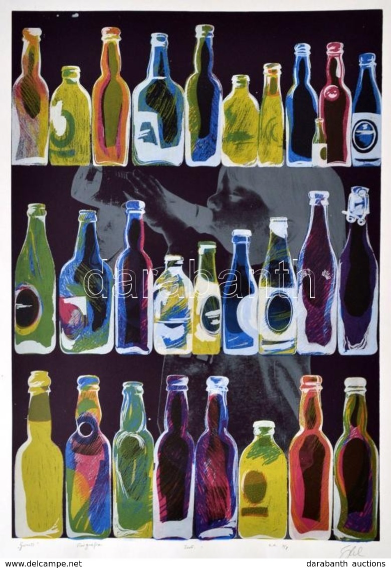 Olvashatatlan Jelzéssel: Guiness, Szerigráfia, Papír, Számozott (7/8), 50×35 Cm - Other & Unclassified