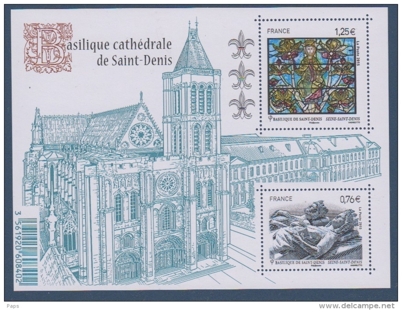 2015-N° F4930**(4930/4931/4900) BASILIQUE DE SAINT DENIS - Neufs