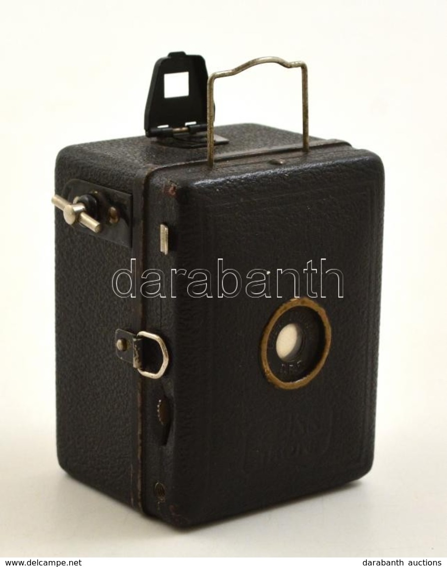 Cca 1930 Zeiss Ikon Box Tengor 54/18 (Baby Box) Fényképezőgép, Goerz Frontar Objektívvel, Működőképes állapotban / Vinta - Fotoapparate