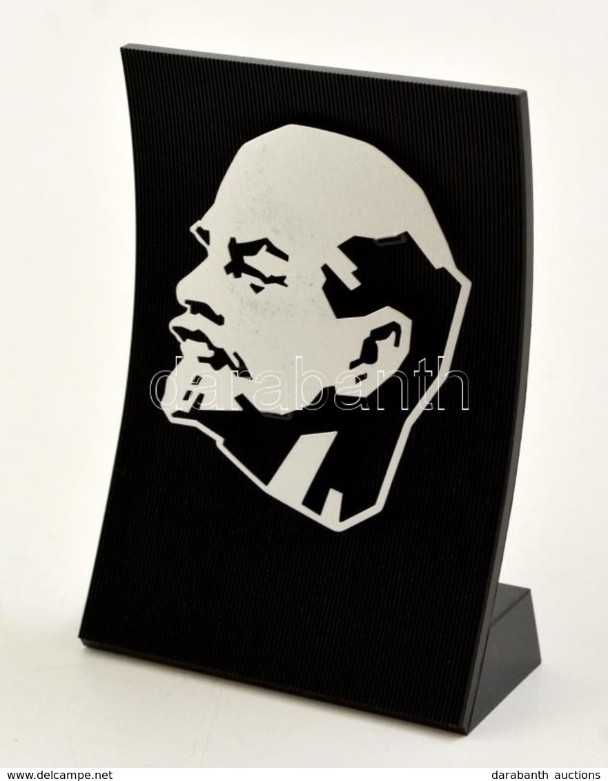 Lenin Portré, Asztaldísz, Fém-műanyag, Eredeti Dobozában, 13x9,5 Cm - Other & Unclassified
